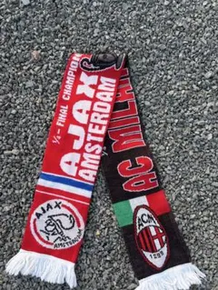 [値下げ交渉可能！]AJAX AC MILAN チャンピオンズリーグマフラー