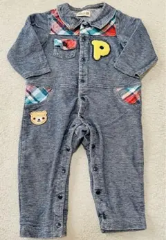 Piccolo デニム調ロンパース 80