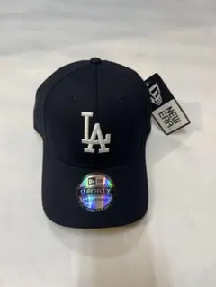 ゆ*ー様 NEW ERA LA Black色White刺繍男女用キャップフリ➖サ