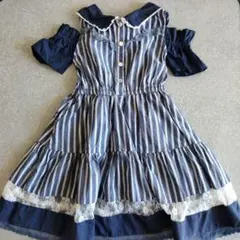 【専用】axes femme kids　ストライプ柄8wayワンピース　140