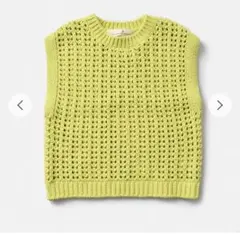 1度のみ着用　PONT DE CHALONS 　ニットベスト イエロー