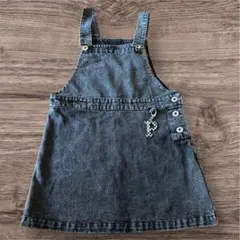 ダークデニム ジャンバースカート オーバーオール