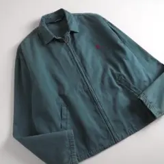 ラルフローレン　USA製　ブルゾン　スイングトップ　グリーン　赤ポニー