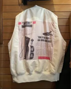 一点物! ヴェルベッドアンダーグラウンド ma-1 ベスト アンディウォーホル