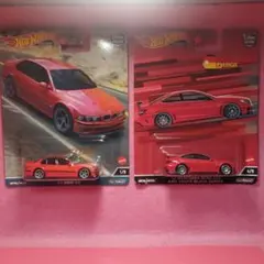 ホットウィール プレミアム　2台 BMW M5　BENZ C63 AMG
