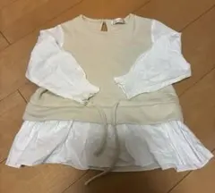 重ね着風長袖カットソー 110cm