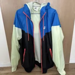 Nike ナイロンジャケット M 青/緑/黒
