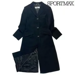 11T325☆ SPORTMAX イタリア製 ロングコート マキシ Aライン Mのサムネイル