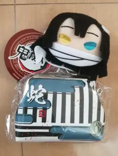 鬼滅の刃　きゃらまるマスコットバッチ はんなりがま口　伊黒