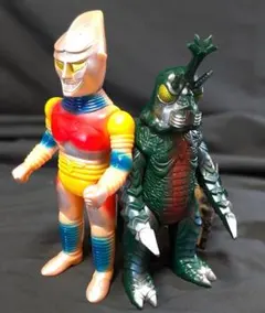 ガバラ＆ミニラ（ブルマァク復刻・マルサン）ソフビフィギュア2体