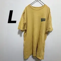 オニール Tシャツ L 半袖 バックプリント 黄 2010年代 古着 グランジ