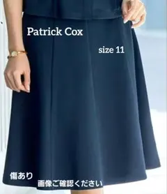 【Patrick Cox】セロリー 事務服 制服 フレア スカート ネイビーのサムネイル