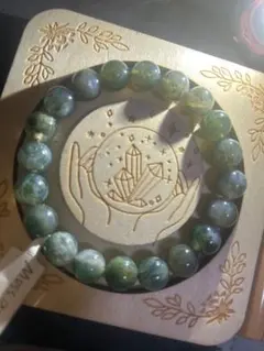 天然石♡モスアゲート　ブレスレット