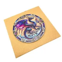 紫　青系　ドラゴン　龍　 開運　魔除け　インテリア　アクリル