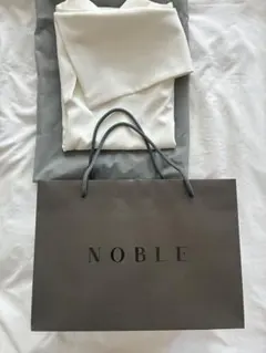 NOBLE ノースリーブ ブラウス ホワイト