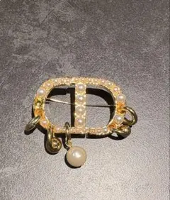 【2回使用】Dior クリスチャンディオール ブローチ　ピンバッチ