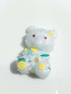 くまスクイーズ2個セット シャリシャリ レモン 苺メロンパン わらび餅感触