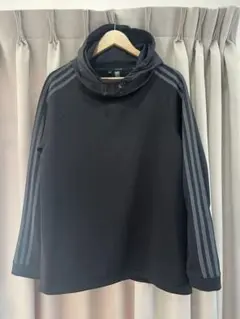 試着のみ　美品adidasゴルフ　長袖プルオーバーフーディー　パーカー　ブラック