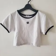 INGNI リンガーTシャツ 半袖 ホワイト×ブラック　白黒　M　イングのサムネイル
