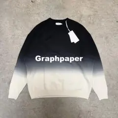 Graphpaper Wool Crew Neck Knit Black 3のサムネイル