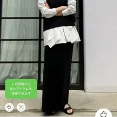 RIM.ARK Relax straight rib SK ブラックのサムネイル