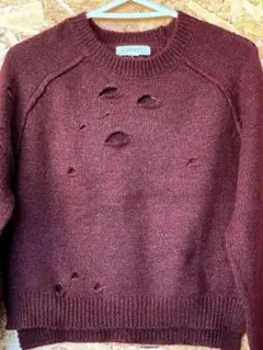 FOREVER 21 ニット　新品未使用　ダメージ加工