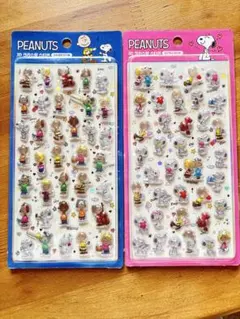 【新品】ボンボンドロップシール　韓国限定　PEANUTS 3Dスヌーピー