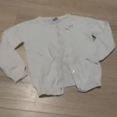 ホワイトニットカーディガン　86センチ