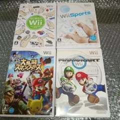 wii ソフト　まとめ売り　4枚セット　スマブラ　マリオカート　はじめて