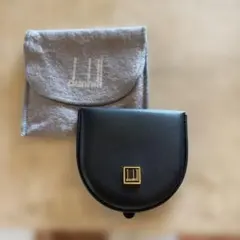 dunhill 黒 レザー コインケース 収納袋付き