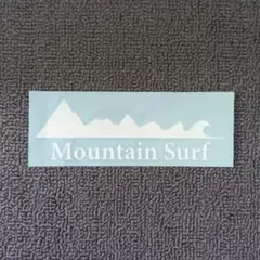 Mountain Surf マウンテンサーフ カッティングステッカーo ホワイト