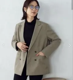 レディース ジャケット COMME CA ISM チェック オフィスカジュアル