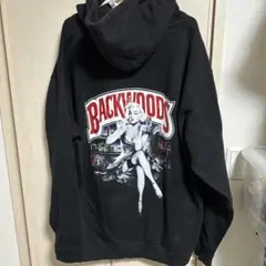 ◉BACKWOODS ブラック パーカー フード付き