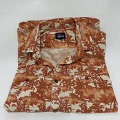 Old Stussy usa製 アロハシャツ 90s 紺タグ オレンジ