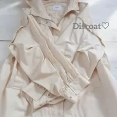 マウンテンパーカー Discoat♡2way クリーム色/白系