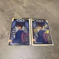 銀魂~吉原大炎上~ namco 特典 お守り型クリアシート 志村新八2枚セット