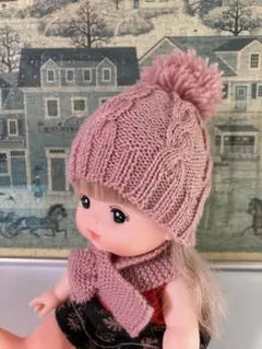 ②-2メルちゃんニット帽子　単品
