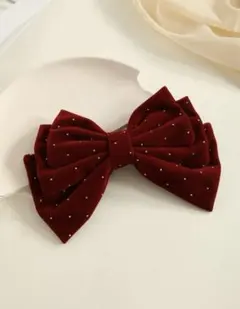 SHEIN ヘアクリップ ヘアピン リボンピンクリスマス クリスマスコスプレ