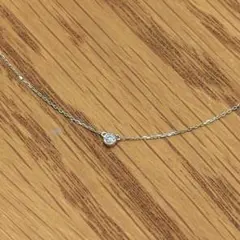 4℃】K10WG ネックレス ダイヤモンド ハート&キューピッド - メルカリ