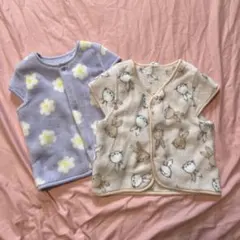 ベビーベスト 2枚セット フリース