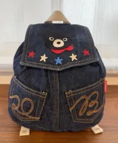 ★ミキハウス ダブルB★デニム　ベビー　リュックサック