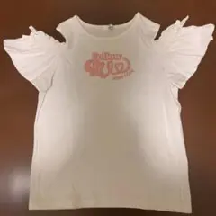 ジェニィラブ　防蚊肩あきフリルそでTシャツ ホワイト150cmのサムネイル