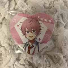 すとぷり さとみ 7周年 ハート缶バッジ 制服