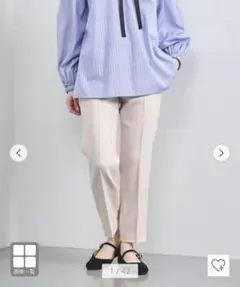 極美品✨️ユナイテッドアローズ　W/PU スリムパンツ 　2.2万　S　ウール