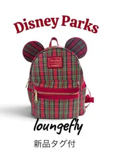 ラウンジフライ ディズニー ミッキー リュック 赤チェックのサムネイル