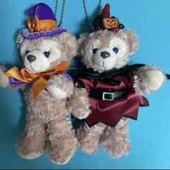 ディズニー　ハロウィン　シェリーメイ　ぬいぐるみバッジ　2個セット
