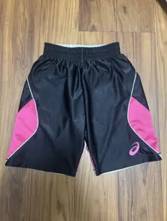 ASICS バスケットボールパンツ ブラック/ピンク