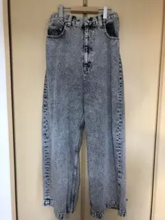 メゾンスペシャル　グレー ハイウエスト ワイドレッグ デニムパンツのサムネイル