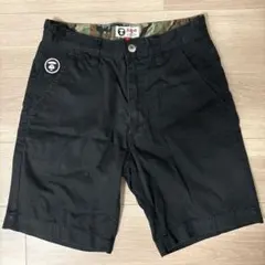A BATHING APE ショートパンツ W34 ネイビー - メルカリ