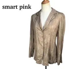 smart pink リネン混テーラードジャケット 【L〜XL】ベージュ 日本製のサムネイル